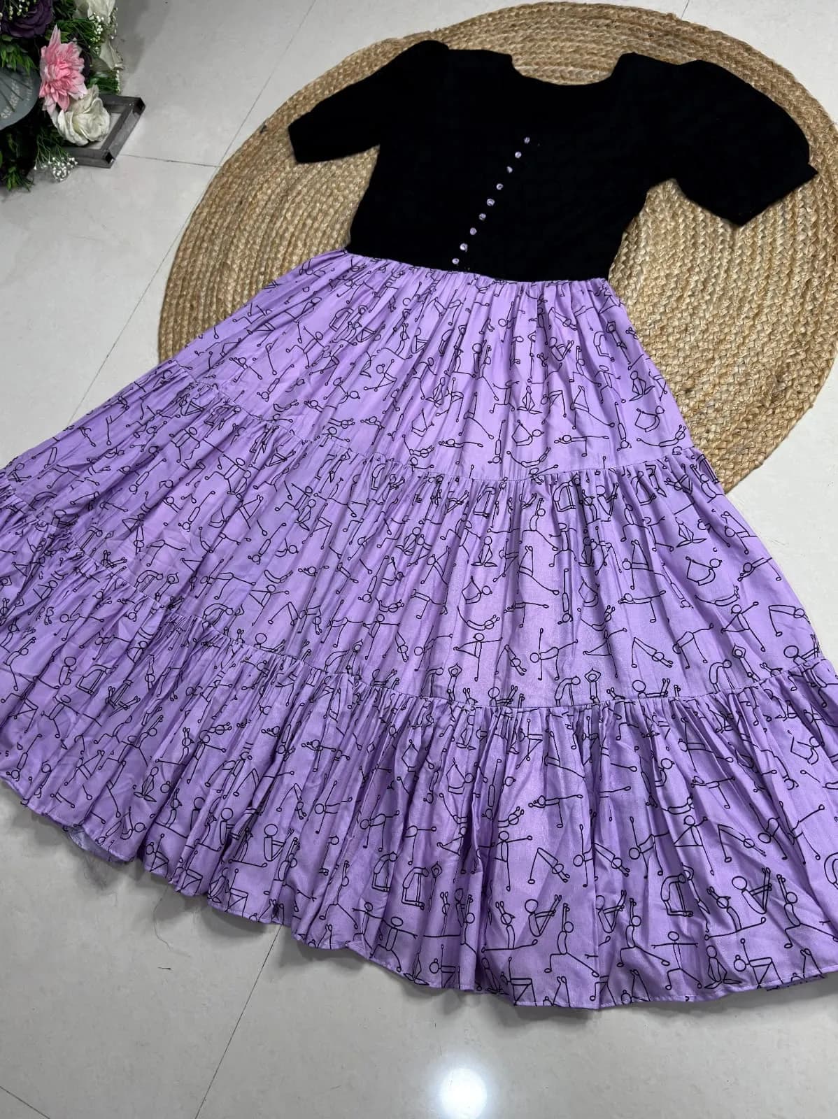 👑💜Premium Hakoba Muslin Designer Gown 💜👑 2
