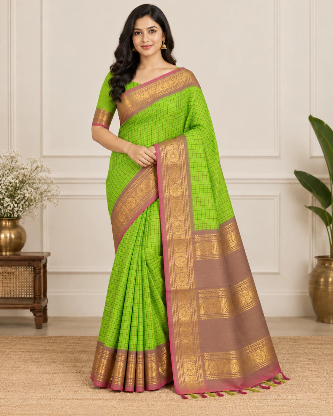 GANGA JAMUNA COTTON WITH BLOUSE 4