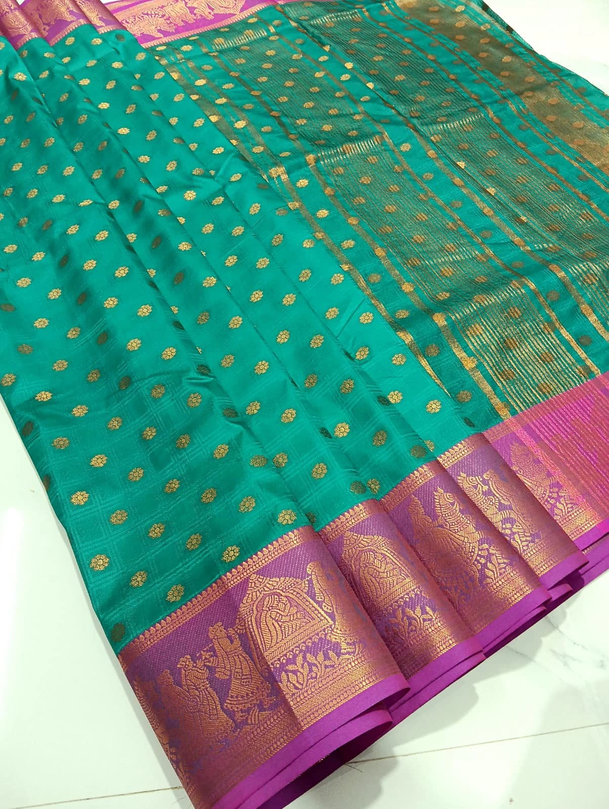 Soft Silk Zari Saree with Blouse