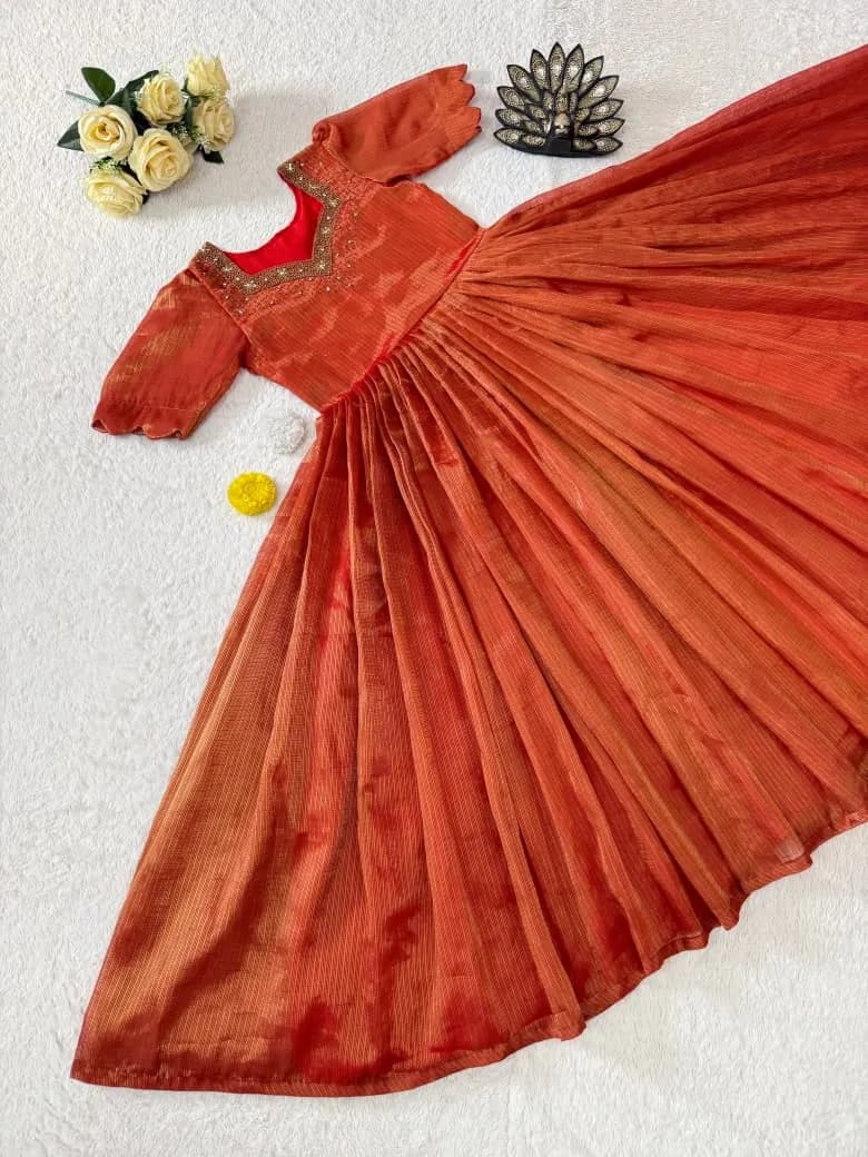 👑👸Trending Designer "Laya" HandWork Gown👸👑