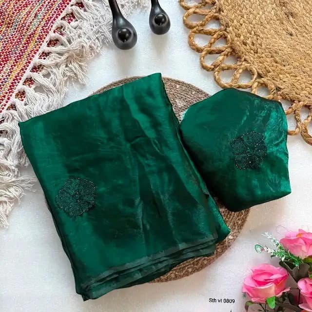 DHURVA  SAREES WITH BLOUSE