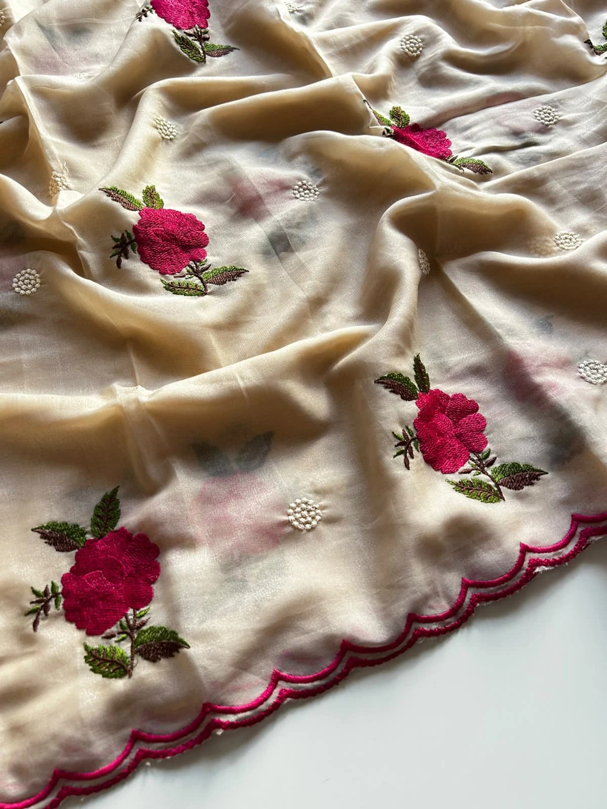 Rangoli Silk Embroidered Saree 8