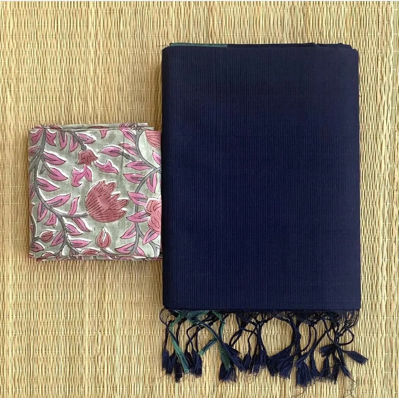 💗💗Insta Viral Khadhi Cotton  Sarees With Kalamkari BlousePiece❤️❤️