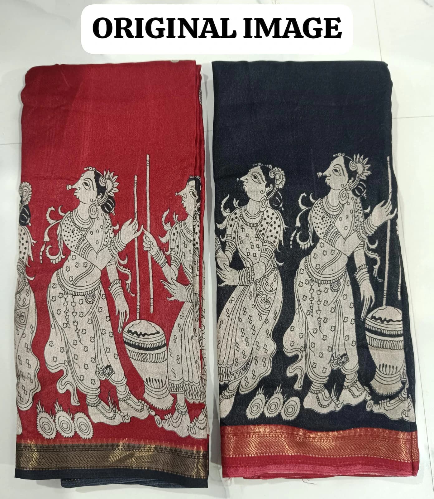 Georgette Zari Border Saree 2