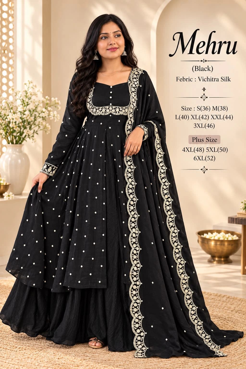 Vichitra Silk Lehenga Set