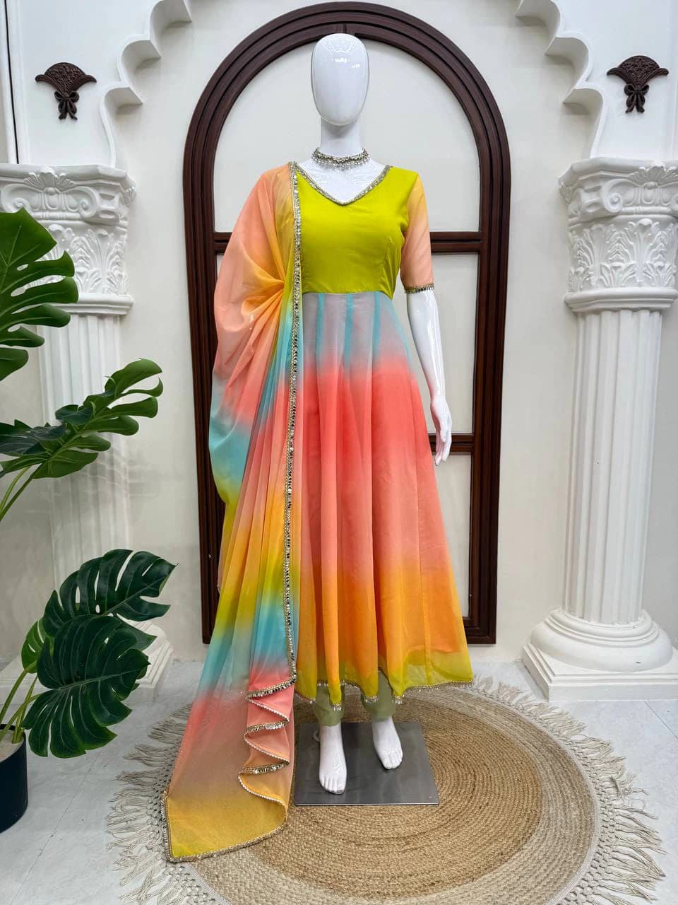 Elegant 3-Piece Anarkali Set 8