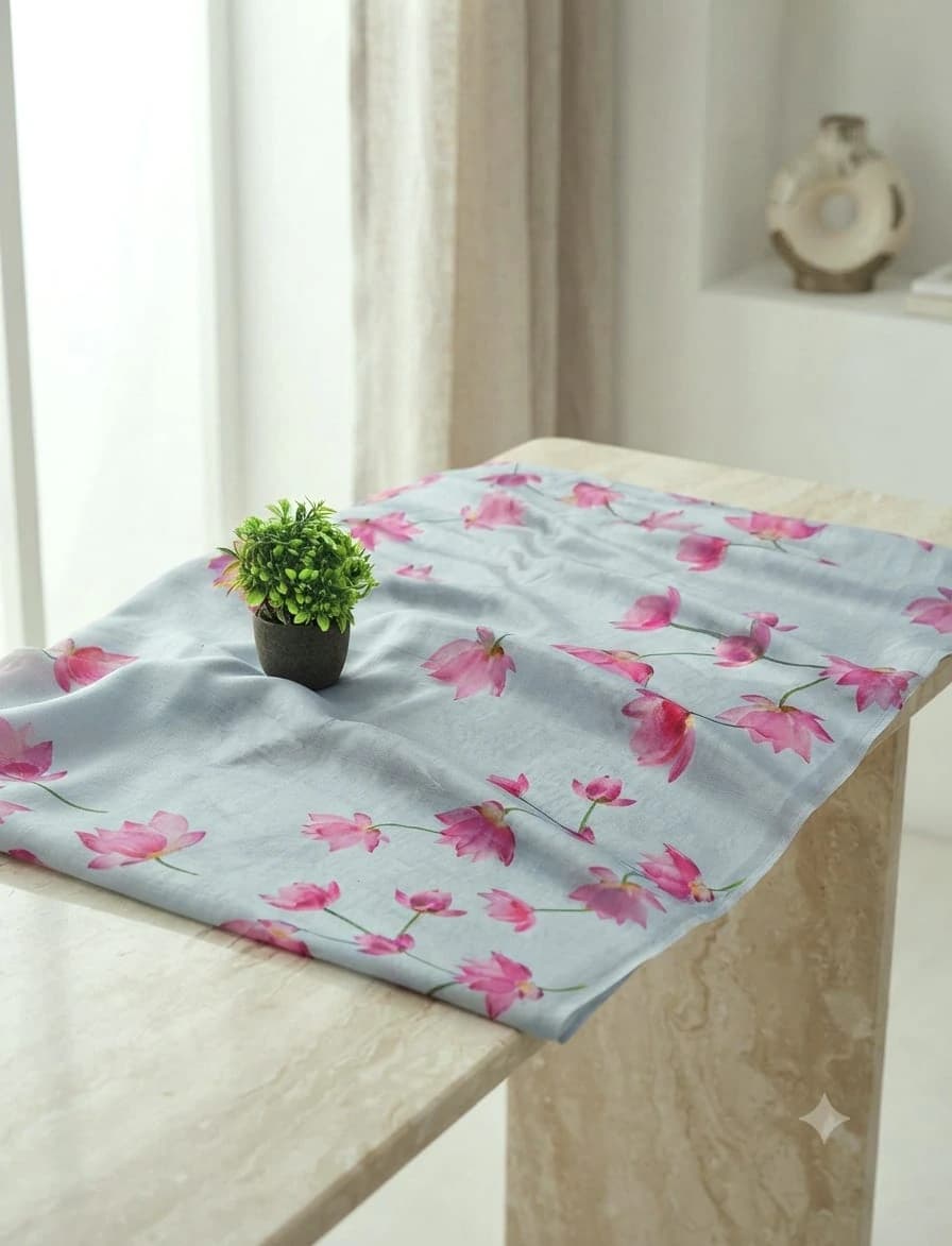 Tissue Digital Saree with Blouse