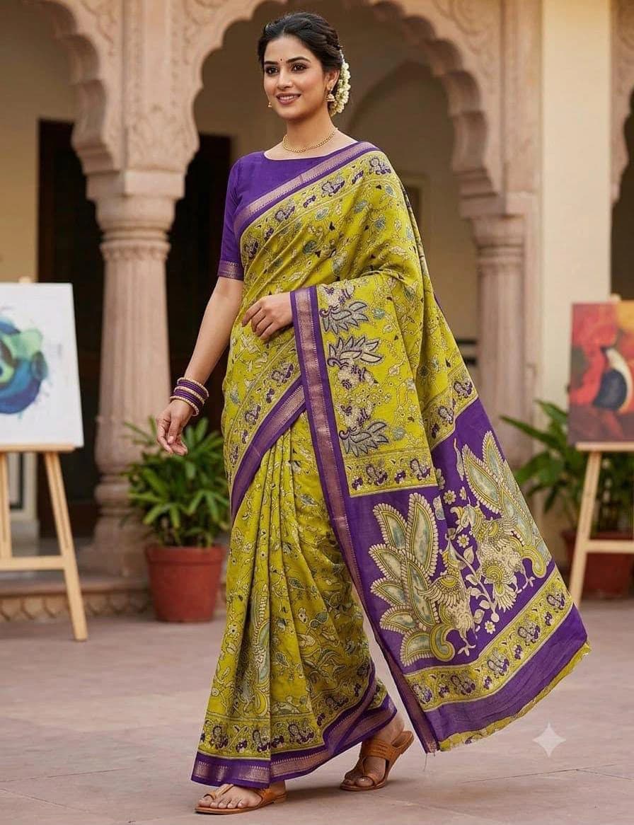 Georgette Zari Border Saree