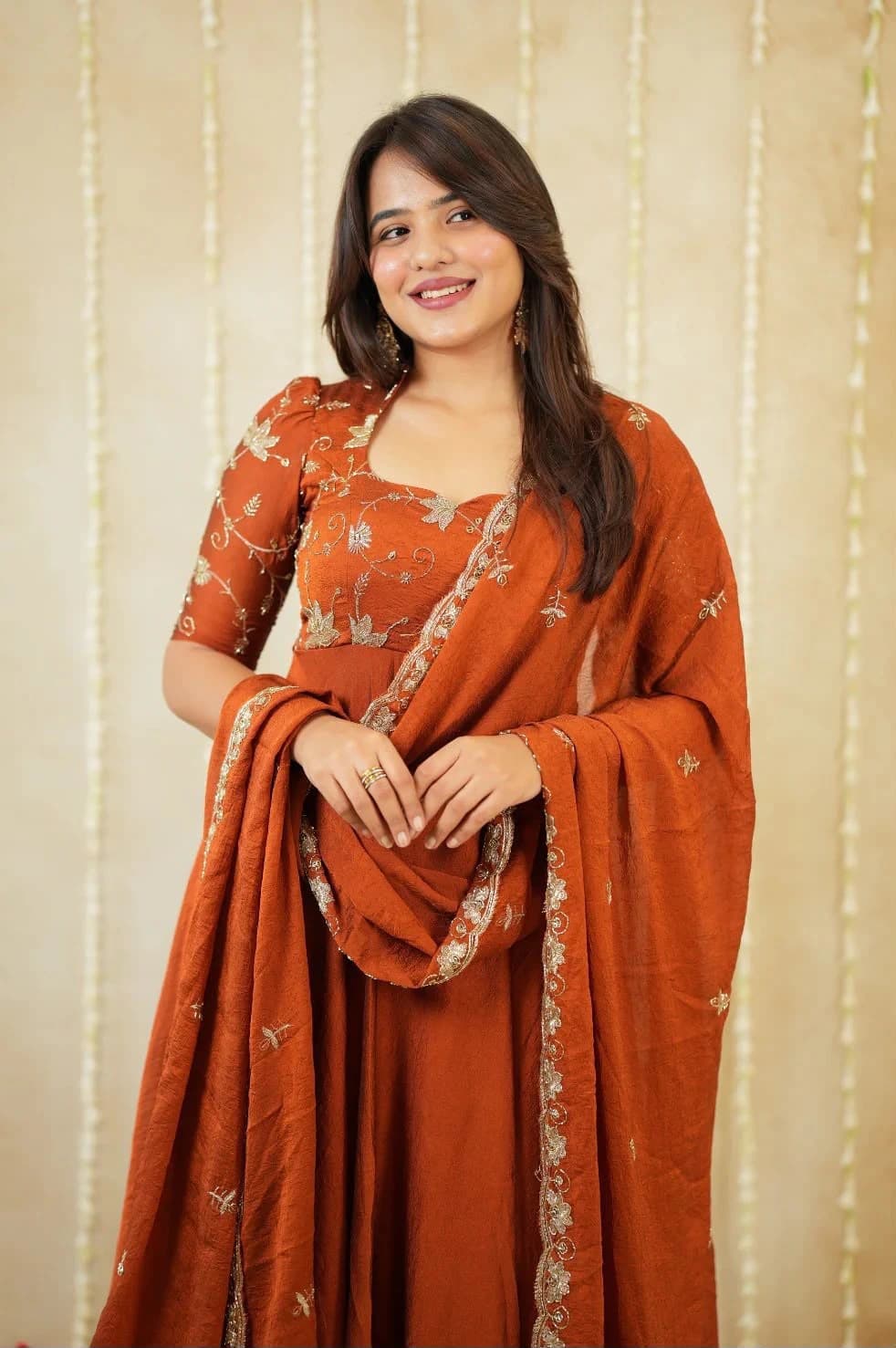 Rangoli Crush Anarkali Suit