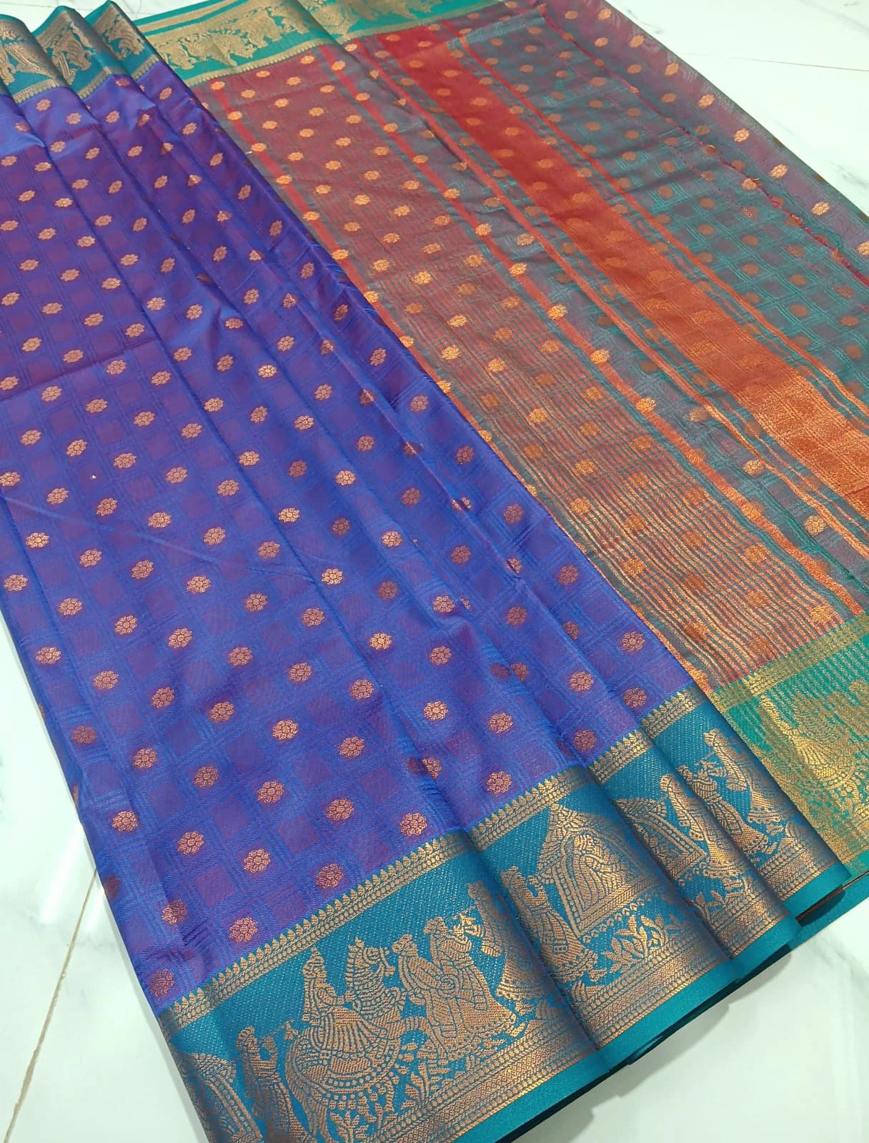 Soft Silk Zari Saree with Blouse