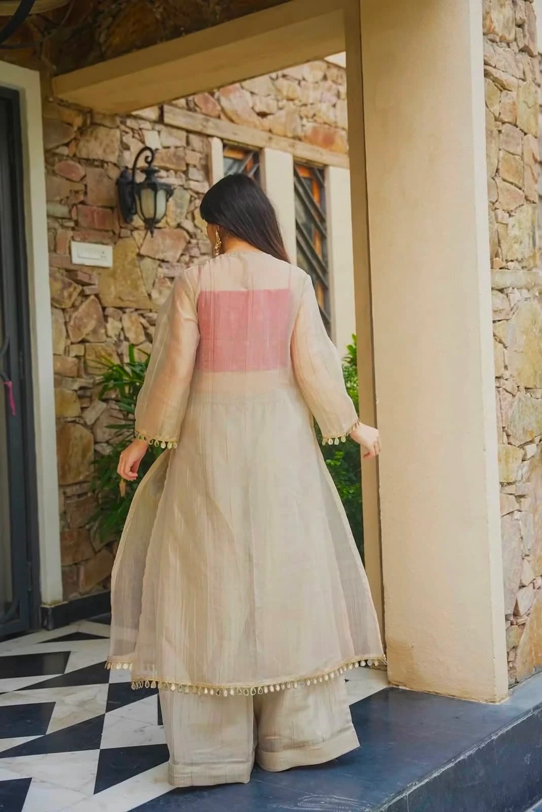 Salsa Silk Gown Set for Women 2