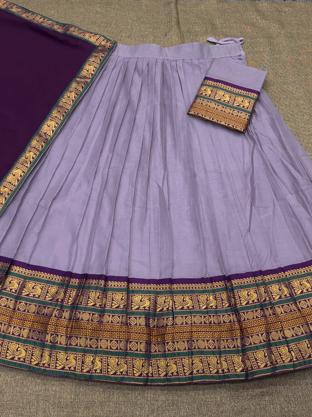 South Indian Kanjivaram Silk Half-Saree Set