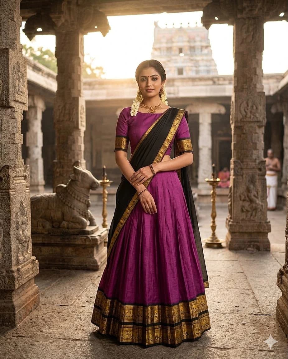 Kanci Cotton Silk Lehenga Set 3