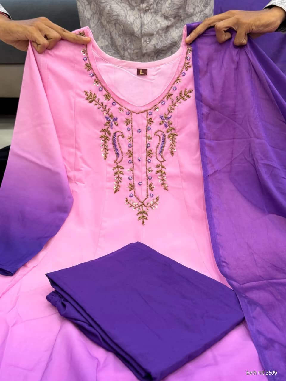 Chiffon Anarkali Gown Set 2