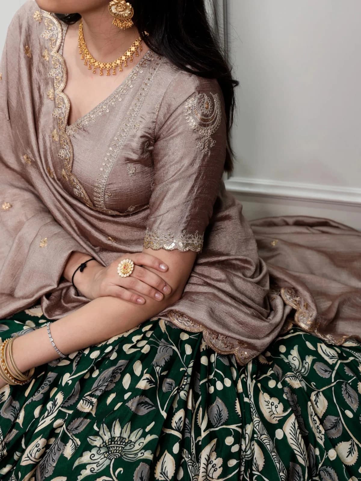 Vichitra Silk Lehenga 3