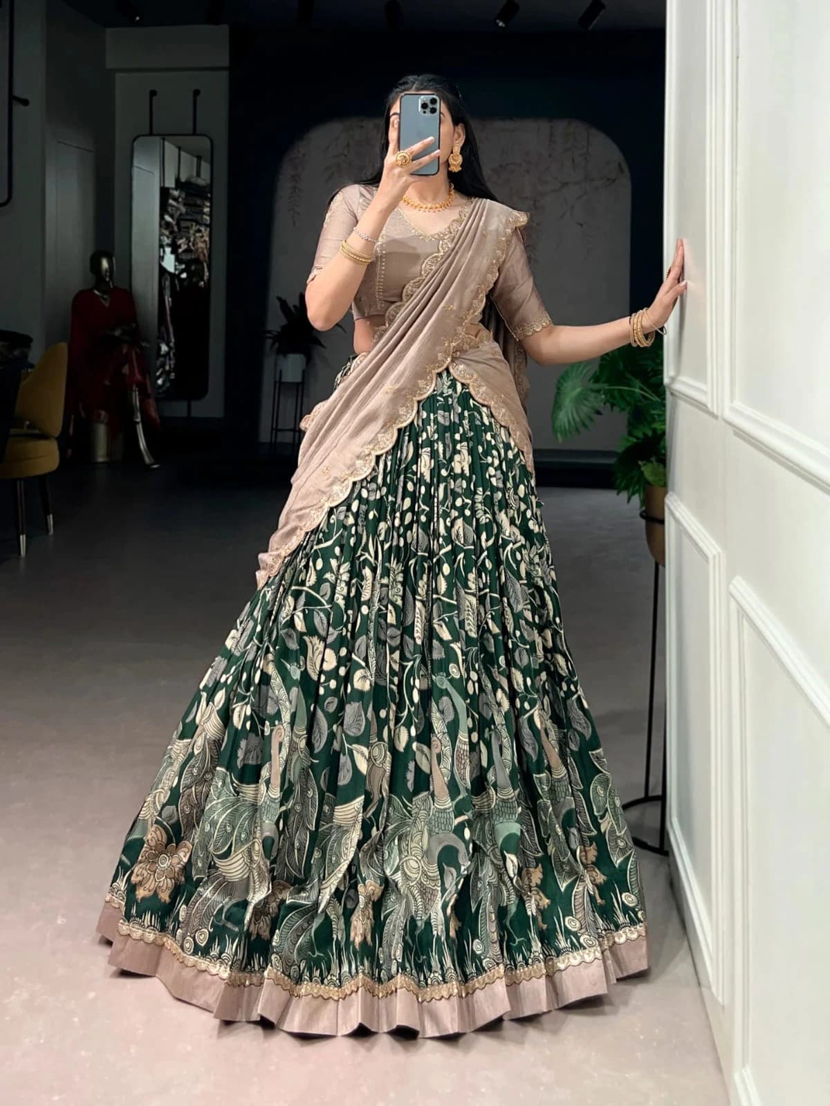 Vichitra Silk Lehenga