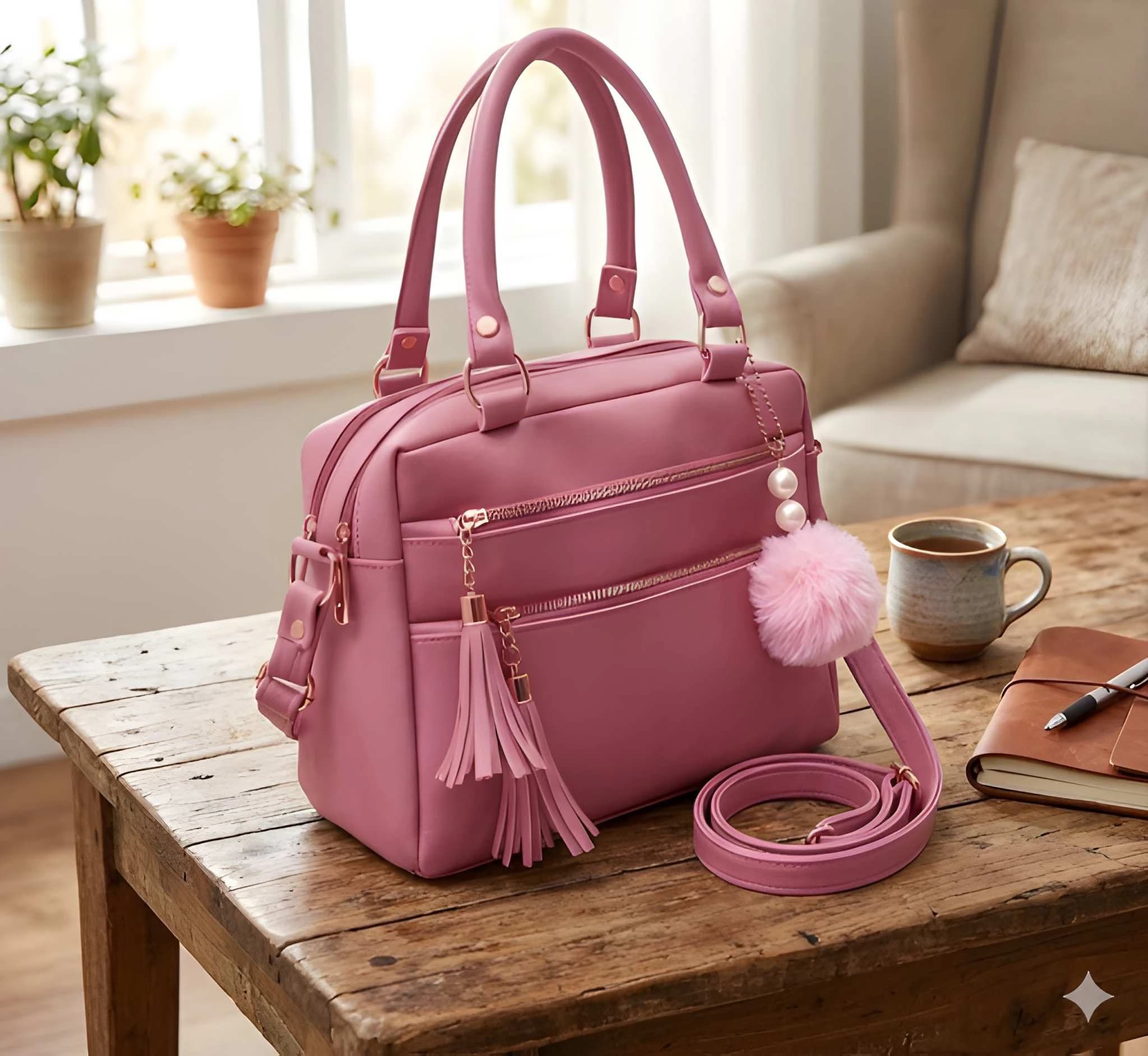 Women’s Premium PU Leather Tote Handbag | Stylish Shoulder Carry Bag for Ladies | Large Spacious